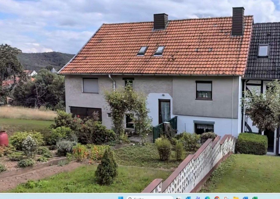 Ansicht R�ckseite - 3 Doppelhaush�lfte Waldkappel